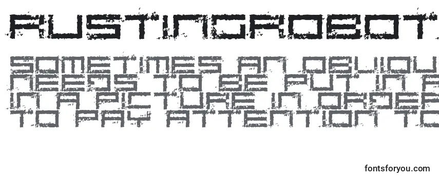 Review of the RustingRobotica Font