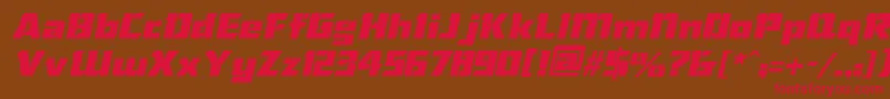 ChiselItalic Font – Red Fonts on Brown Background