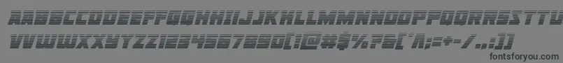 Czcionka Libertylegiongradital – czarne czcionki na szarym tle