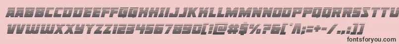 Libertylegiongradital Font – Black Fonts on Pink Background