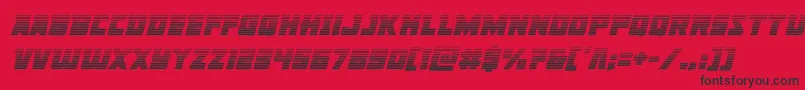 Police Libertylegiongradital – polices noires sur fond rouge
