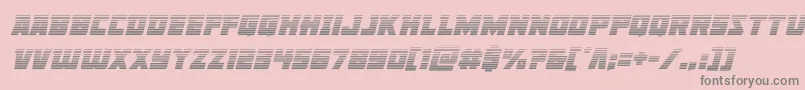 Libertylegiongradital Font – Gray Fonts on Pink Background