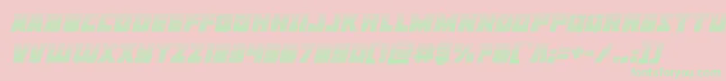 Libertylegiongradital Font – Green Fonts on Pink Background