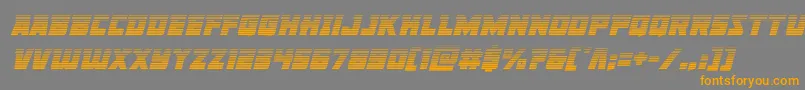 Libertylegiongradital Font – Orange Fonts on Gray Background