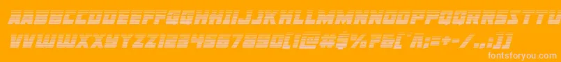 Libertylegiongradital Font – Pink Fonts on Orange Background