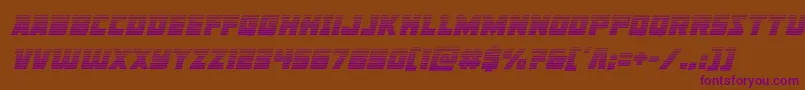 Libertylegiongradital Font – Purple Fonts on Brown Background