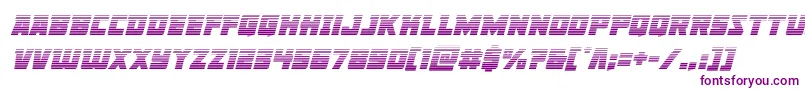 Police Libertylegiongradital – polices violettes sur fond blanc