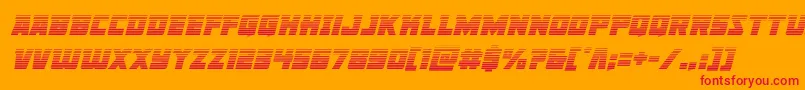 Libertylegiongradital Font – Red Fonts on Orange Background