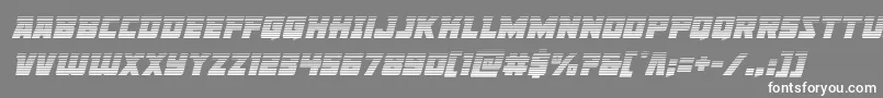 Libertylegiongradital-Schriftart – Weiße Schriften auf grauem Hintergrund