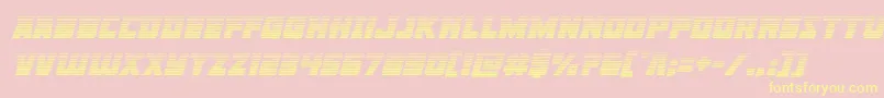 Libertylegiongradital Font – Yellow Fonts on Pink Background