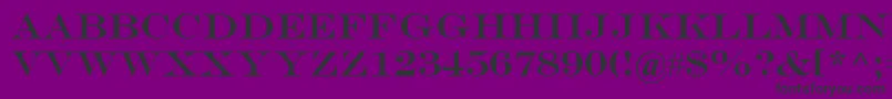 EngraversMt-Schriftart – Schwarze Schriften auf violettem Hintergrund
