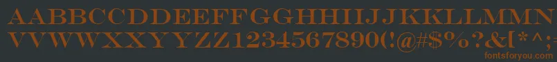 Шрифт EngraversMt – коричневые шрифты на чёрном фоне