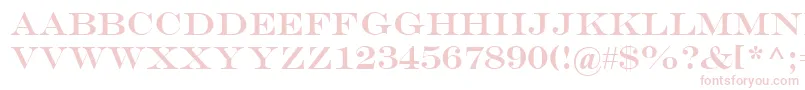 EngraversMt Font – Pink Fonts on White Background