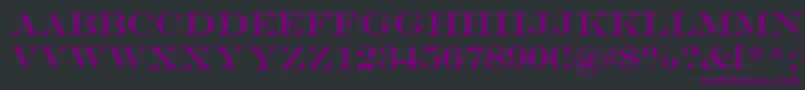 EngraversMt Font – Purple Fonts on Black Background
