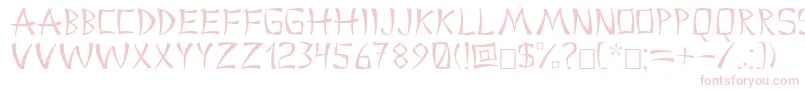 China2 Font – Pink Fonts on White Background