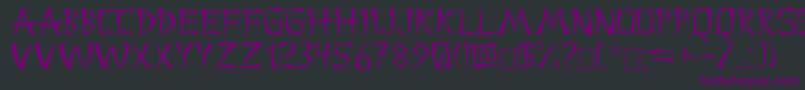 China2 Font – Purple Fonts on Black Background