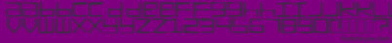 TruckTransmission Font – Black Fonts on Purple Background