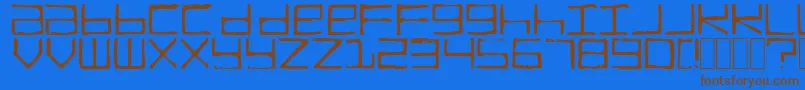 Lisätietoja TruckTransmission-fontista TruckTransmission-fontti – ruskeat fontit sinisellä taustalla