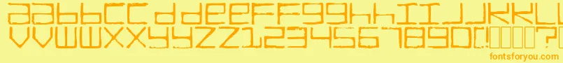 More about TruckTransmission Font TruckTransmission Font – Orange Fonts on Yellow Background