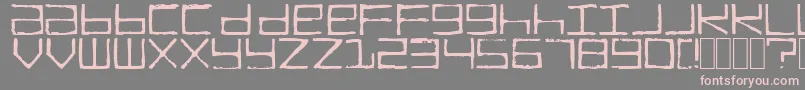 TruckTransmission Font – Pink Fonts on Gray Background