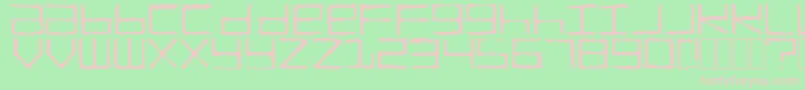 TruckTransmission Font – Pink Fonts on Green Background