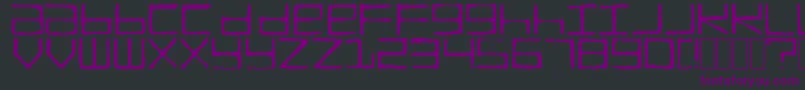 TruckTransmission Font – Purple Fonts on Black Background