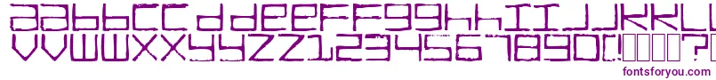 TruckTransmission Font – Purple Fonts on White Background