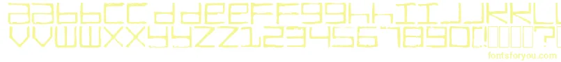TruckTransmission Font – Yellow Fonts on White Background