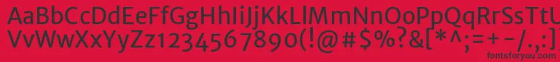 MerriweathersansRegular Font – Black Fonts on Red Background