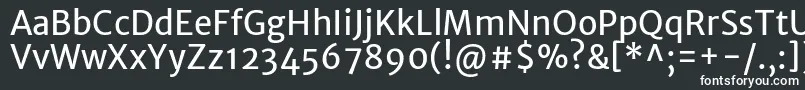 MerriweathersansRegular Font – White Fonts on Black Background