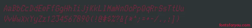 fuente TelidoninkrgItalic – Fuentes Rojas Sobre Fondo Negro