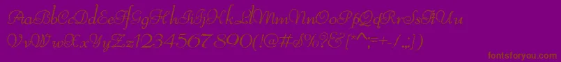ReliantTrash Font – Brown Fonts on Purple Background