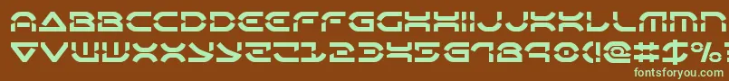 Weitere Informationen zur Oberondeux-Schriftart Oberondeux-Schriftart – Grüne Schriften auf braunem Hintergrund