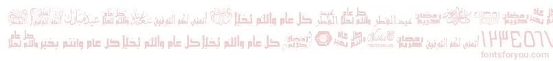 Czcionka ArabicGreetings – różowe czcionki