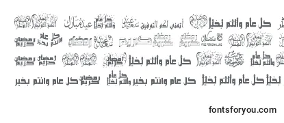 Revisão da fonte ArabicGreetings