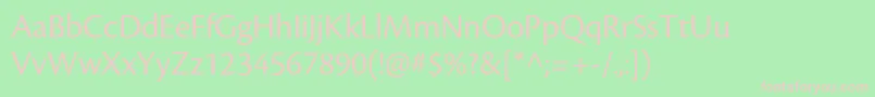 CronosproDisp Font – Pink Fonts on Green Background