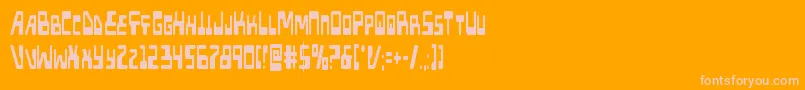 Шрифт Xpedxtracond – розовые шрифты на оранжевом фоне