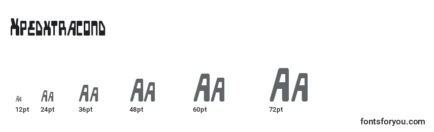 Xpedxtracond Font Sizes
