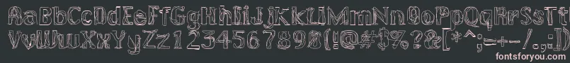 Lakerg Font – Pink Fonts on Black Background