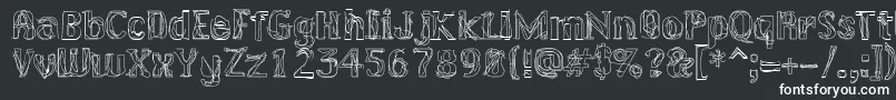 Lakerg Font – White Fonts on Black Background