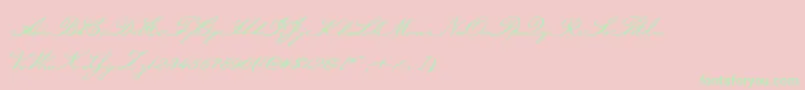 Oldglory Font – Green Fonts on Pink Background