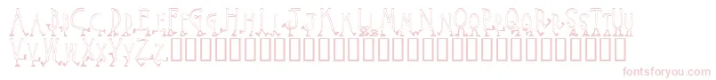 フォントWalkingAround – ピンクのフォント