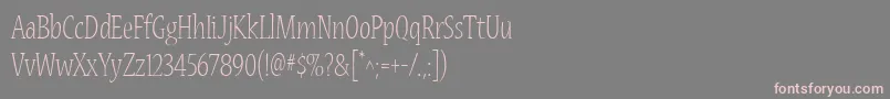 Шрифт Nuevamm – розовые шрифты на сером фоне
