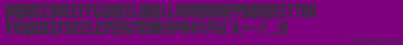 Hawkmoonexpand Font – Black Fonts on Purple Background