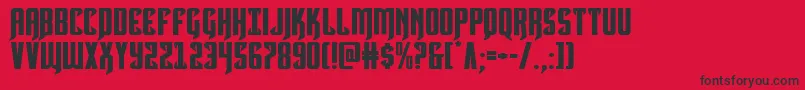 Hawkmoonexpand Font – Black Fonts on Red Background