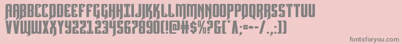 Hawkmoonexpand Font – Gray Fonts on Pink Background