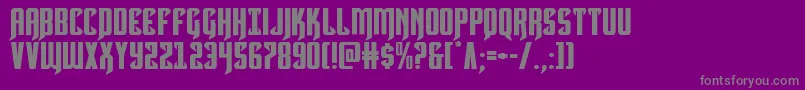 Hawkmoonexpand Font – Gray Fonts on Purple Background