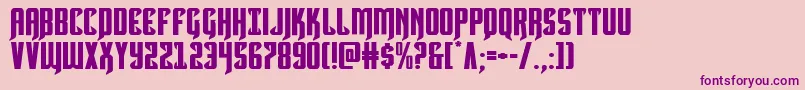 Hawkmoonexpand Font – Purple Fonts on Pink Background