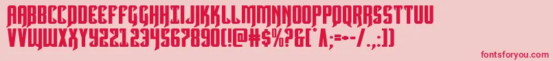 Hawkmoonexpand Font – Red Fonts on Pink Background