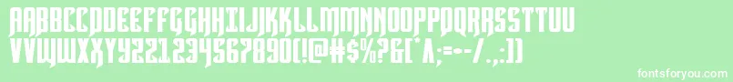 Hawkmoonexpand Font – White Fonts on Green Background